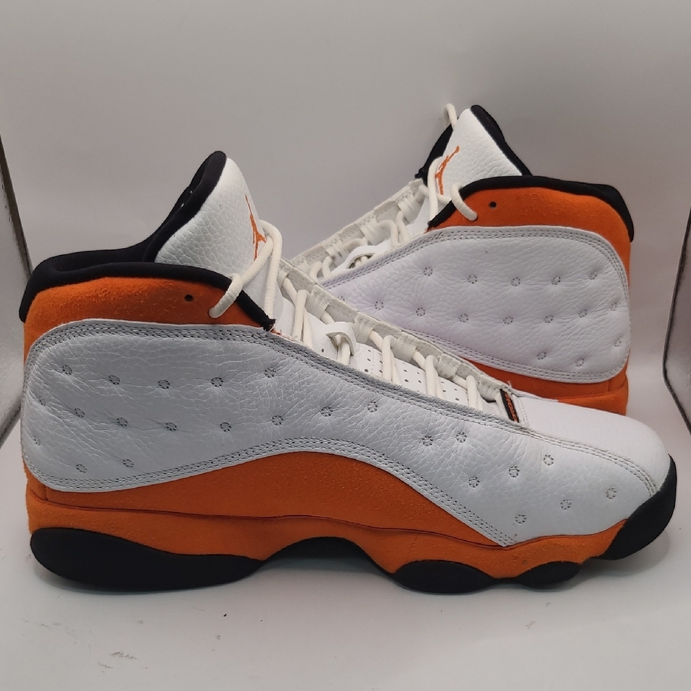 Air Jordan 13 Retro Men's Sneakers - Starfish/Black Size 10.5 414571-108 - Picture 7 of 10